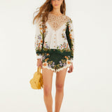 Blusa Sand Nature Lace de Manga Longa | FARM RIO