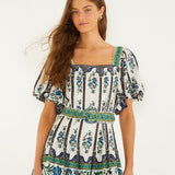 Vestido Manoela Mini Off-White com Cinto | FARM RIO