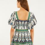 Vestido Manoela Mini Off-White com Cinto | FARM RIO