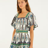 Vestido Manoela Mini Off-White com Cinto | FARM RIO