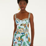 Macacão Floral Delhi Light Blue | FARM RIO