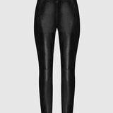 Leggings de couro sintético com animal print TWINSET