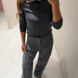 Malha cinza Fabienne | Liviana Conti