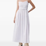 Vestido Longo em Popeline Branco | LIU JO