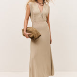 Vestido Midi Pasqualina Dourado | BA&SH