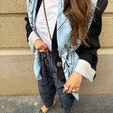 Calças com Padrão Bandana Azuis