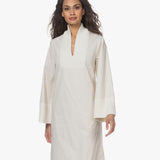 Vestido midi em mistura de algodão orgânico
