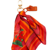 Porta-Chaves Lenço Quadrado Vermelho com Estampado Floral | FARM RIO