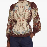 Blusa Millena de Manga Comprida Estampada | FARM RIO