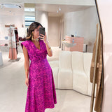 Vestido Zarza em rosa