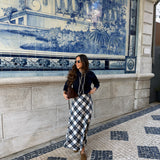 Cardigan Malha Azul Marinho com Laço  | VIOLETA STORE