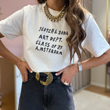 T-Shirt Ecru Estampada | Scotch & Soda