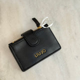 Porta-moedas Liu Jo em preto com fecho de correr