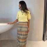 Blusa Dulce Amarela em Malha com Renda | CECILIA PRADO