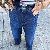 Jeans de Cintura Alta TWINSET em Denim | TWINSET