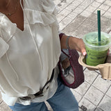 Blusa Fluida Ecru Nils | ba&sh