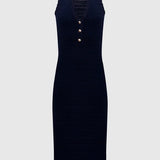 Vestido Midi em Malha com Detalhes Crochet | TWINSET