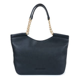 Mala de ombro Love Moschino em  preto com alças de corrente