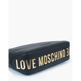 Mala de ombro Love Moschino em  preto com alças de corrente