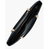 Mala de ombro Love Moschino em  preto com alças de corrente