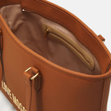 Mala tote bag Love Moschino em camel