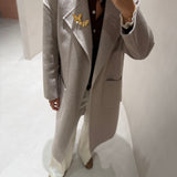 Casaco em Fazenda de Lã com Cinto Bege | Liu Jo