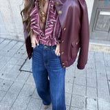 Jeans de Cintura Alta TWINSET em Denim | TWINSET