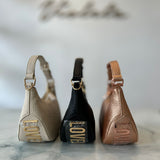 Bolso de mano Love Moschino en oro rosa con bandolera
