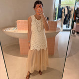 Vestido Longo em Macramé | LIU JO