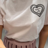 T-Shirt Rosa com Logo | Scotch & Soda