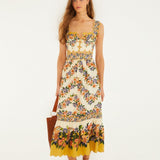 Vestido Midi Floral Knot | FARM RIO