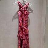 Vestido Midi Estampado Rosa | Violeta Store