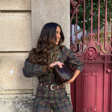 Conjunto Liora Escocês aos Quadrados | VIOLETA STORE