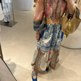 Vestido Melanie com estampado étnico