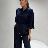 Camisola de Malha Azul Libby | Liviana Conti