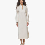 Vestido midi em mistura de algodão orgânico