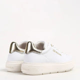 Ténis LOVE MOSCHINO em branco e dourado