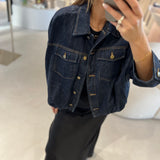 Blusão abalonado SEMICOUTURE em denim