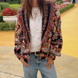 Cardigan Cru com Padrão Étnico e Franjas | FARM RIO