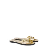 Sandália baixa LOVE MOSCHINO dourado