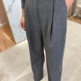 Calças Wide‑Leg Cintura Alta Cinzento | Scotch & Soda