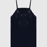 Top Azul em Linho com Bordados | Twinset