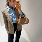 Blazer de Xadrez em Mistura de Lã | TWINSET