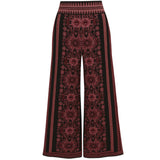Calça Barbara Rosa em Tricot Jacquard | CECILIA PRADO