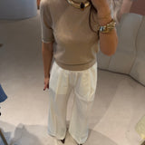 Calça Pantalonne Jhonny em Branco | Semicouture