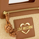 Mala de Mão em Rafia | Love Moschino
