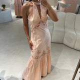 Vestido comprido TWINSET com bordado