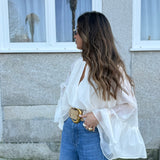 Blusa Fluida Ecru | LIU JO