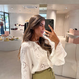 Blusa Folhos Ecu Omar | ba&sh