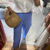 Calça Riscas Azul
